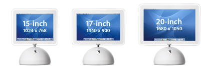 Pictured: iMac G4 models