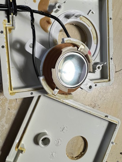 MDD Speaker removed from housing with rot MDD Speaker removed from housing with rot